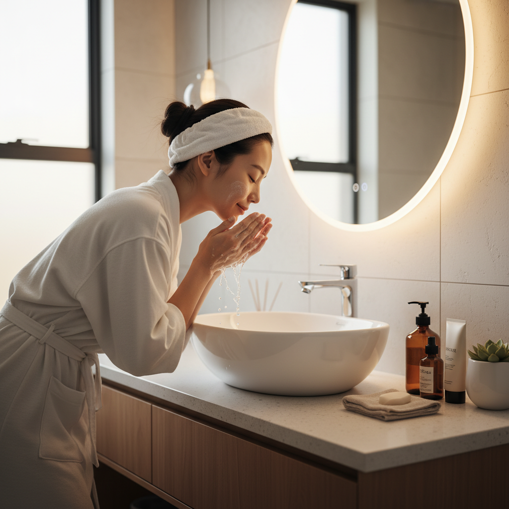 Daily skincare routine